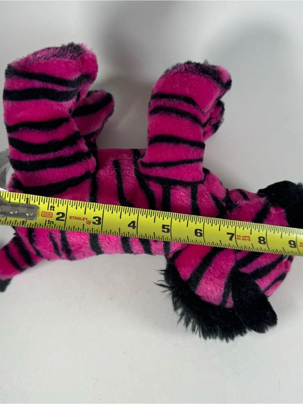 Fiesta Plush Pink Black Striped Zebra 10